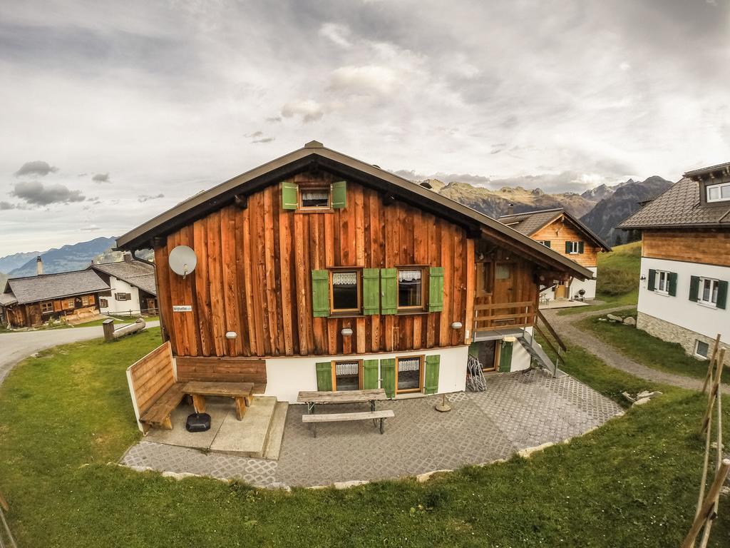 Ferienhaeuser Tschofen Garfrescha Sankt Gallenkirch Buitenkant foto